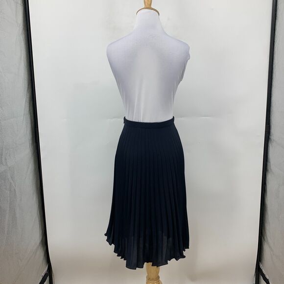 Michael Kors Accordion Skirt Womens 0 Semi Sheer Knee Length Pleated Unlined - Picture 6 of 15